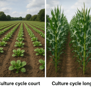Culture à cycle court versus culture à cycle long en Afrique – comparaison des stratégies agricoles.