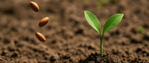 Semis et plantation dans un champ africain – travail réel de la terre pour préparer les cultures.
