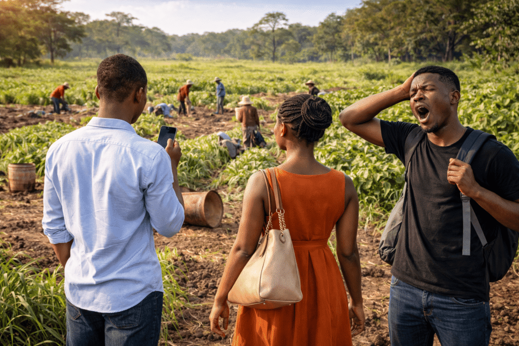 De nombreux jeunes se détournent de l’agriculture alors que les champs continuent d’être cultivés.